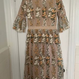 Full Bloom Embroidered Dress 